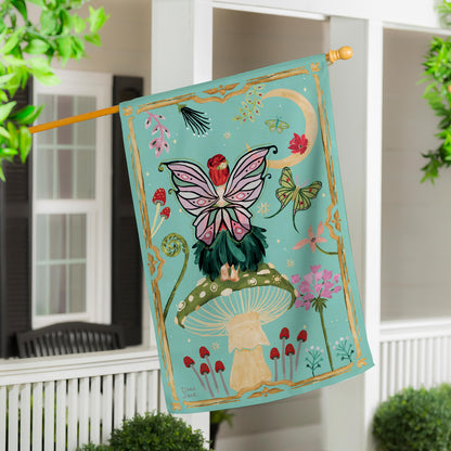 Fairy Wonderland Reversible Lustre House Flag