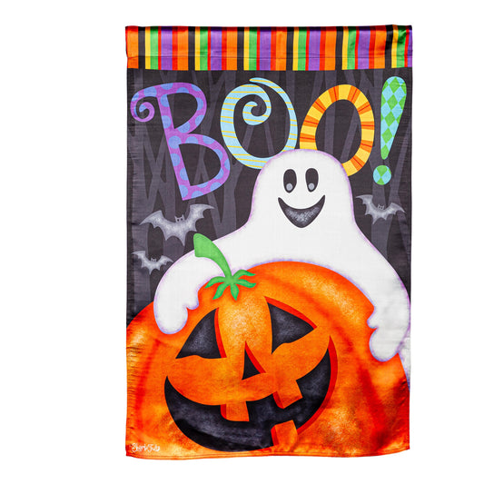 Halloween Friends House Lustre Flag