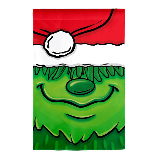 Christmas Monster Applique House Flag