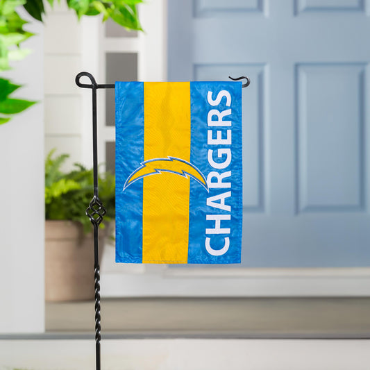LA Chargers Embellished Garden Flag
