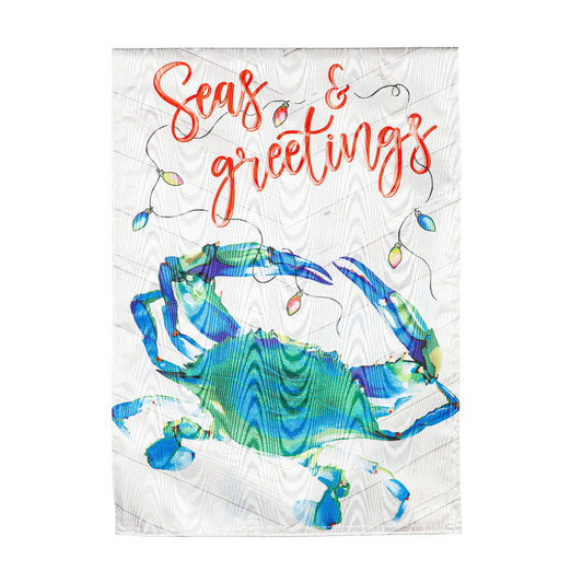 Seas & Greetings Moire Garden Flag