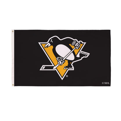 Pittsburgh Penguins Single Sided Estate Flag with 2 Grommets, 3'x5'