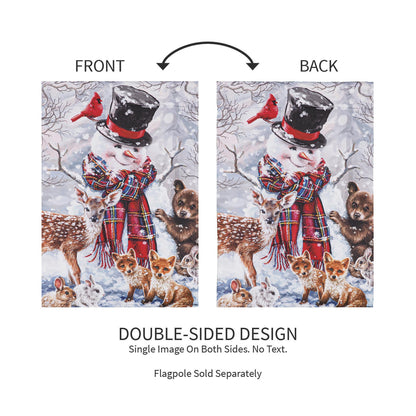 Forest Friends Suede Garden Flag