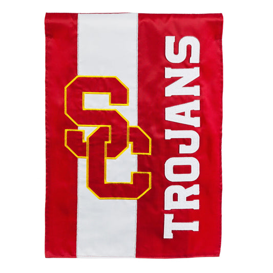 University of Southern California Mixed-Material Embellished Appliqué Garden Flag