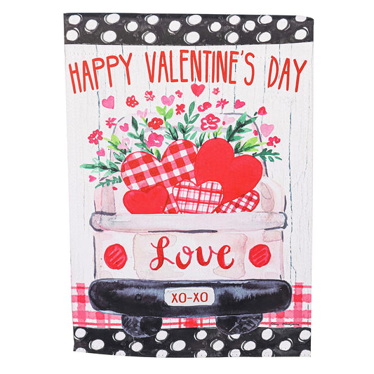 Love Truck Garden Suede Flag