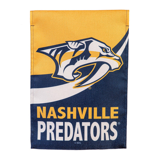 Nashville Predators Burlap Flag GDN Size