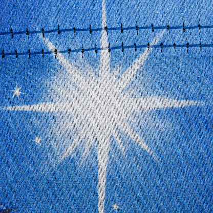 Holy Night Nativity Garden Lustre Flag