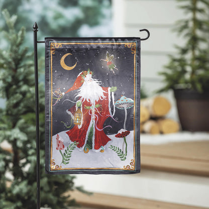 Santa's Forest of Wonder Reversible Lustre Garden Flag