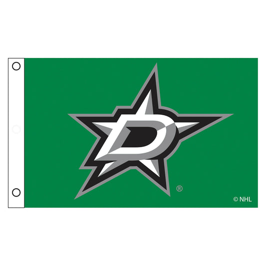 Dallas Stars Single Sided Flag w/ 2 Grommets, 3'x5'