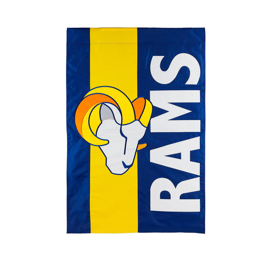 LA Rams Rams Applique Flag