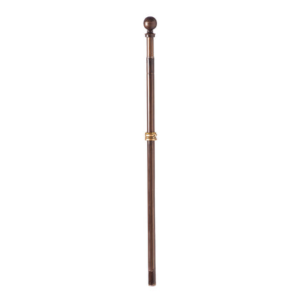 Extendable Metal House Flag Pole, Bronze