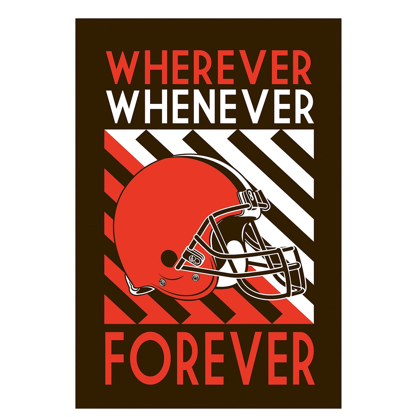 Cleveland Browns WWF Fan Garden Flag