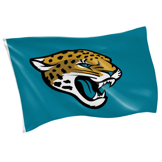 Jacksonville Jaguars Single Sided Flag w/ 2 Grommets, 3'x5'