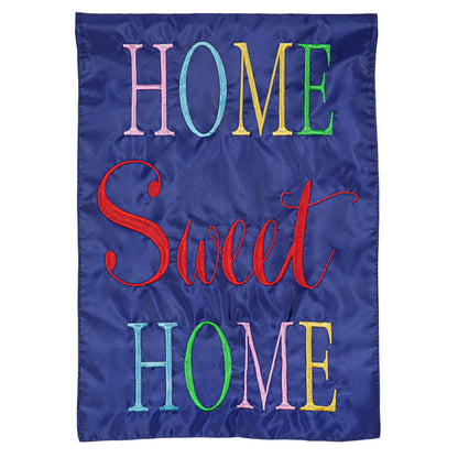 Home Sweet Home Basic Applique Garden Flag