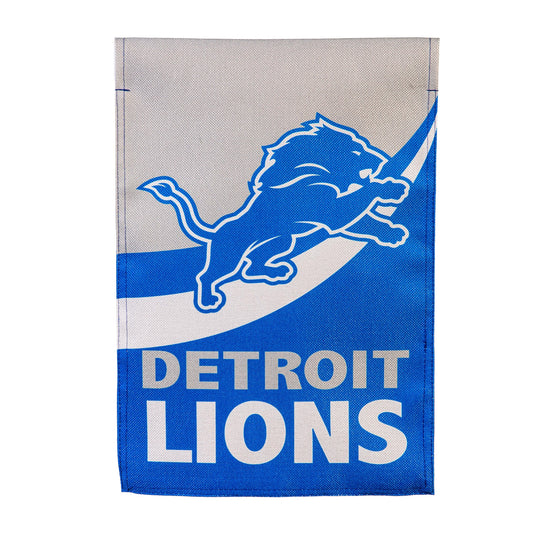 Detroit Lions Burlap Flag GDN Size