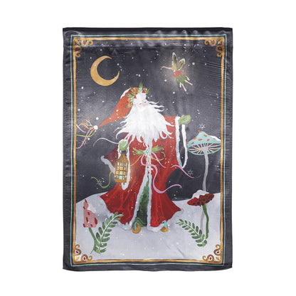 Santa's Forest of Wonder Reversible Lustre Garden Flag