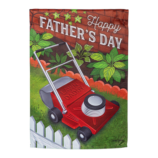 Happy Father's Day Suede Garden Flag