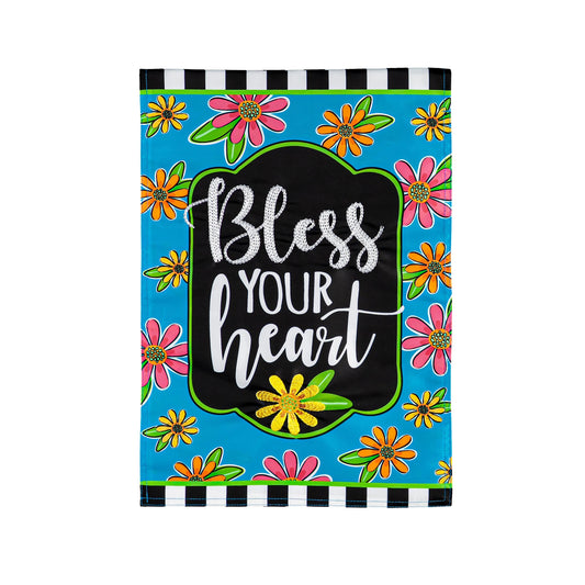 Floral Blessings Garden Applique Flag