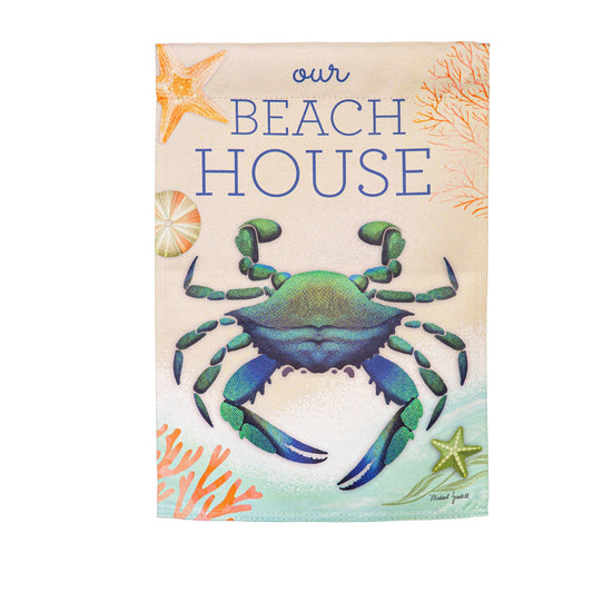 Our Beach House Suede House Flag