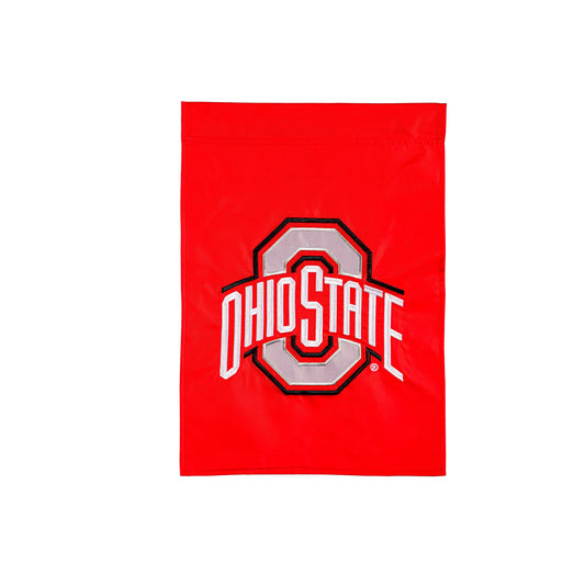 Ohio State University Applique Garden Flag