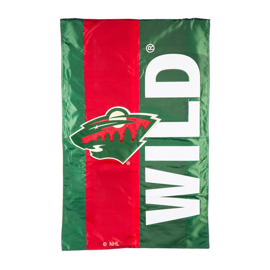 Minnesota Wild Applique Flag