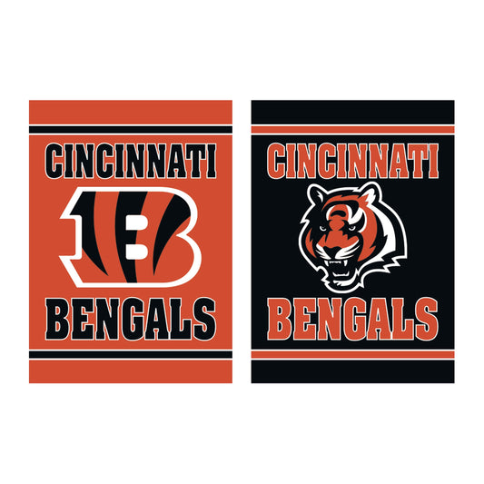 Embossed Suede Flag, House Size, Cincinnati Bengals