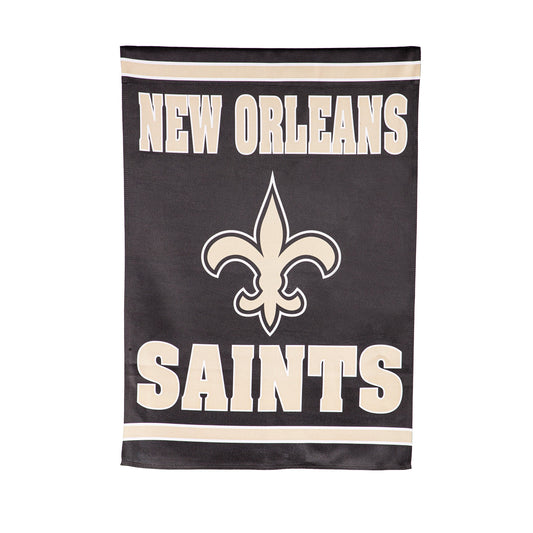 Embossed Suede Flag, House Size, New Orleans Saints