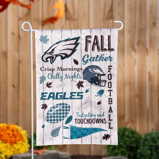 Philadelphia Eagles Fall Seasonal Moire Garden Flag