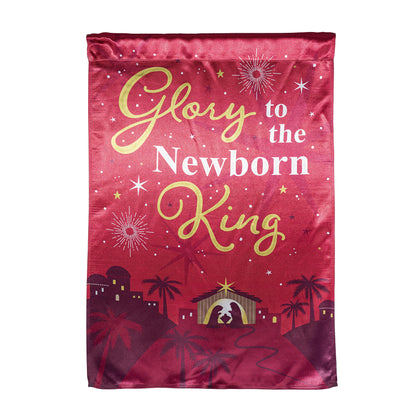 Newborn King Reversible Lustre House Flag