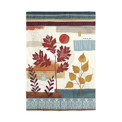 Fall Leaves Suede Garden Flag