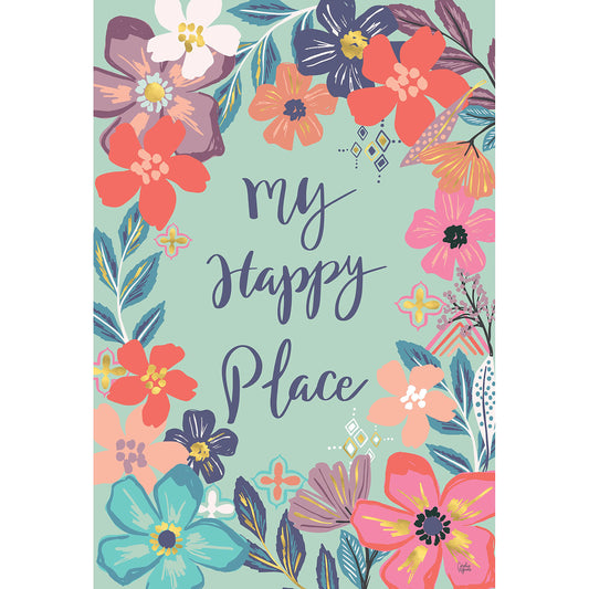 Flower Hour Garden Textured Suede Flag