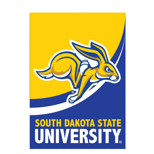 South Dakota State University Burlap Flag House Size