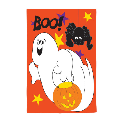 Boo Buds Applique Garden Flag
