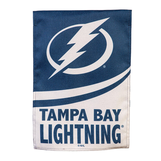Tampa Bay Lightning Burlap Garden Flag