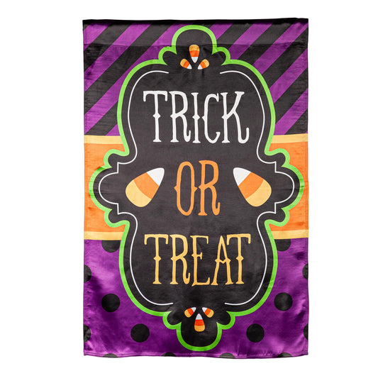 Trick or Treat House Lustre Flag