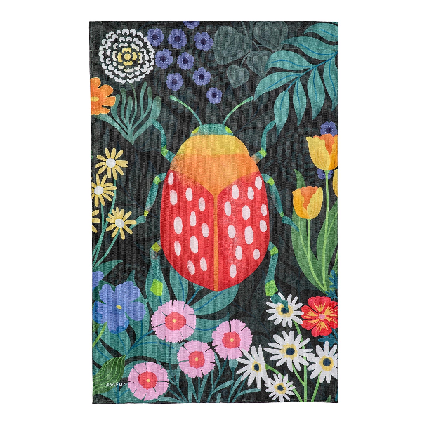 Garden Park Beetle Burlap House Flag