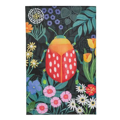 Garden Park Beetle Burlap House Flag