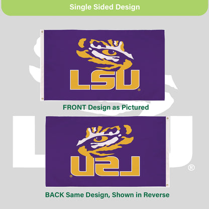 Louisiana State University Single Sided Estate Flag with 2 Grommets, 3'x5'