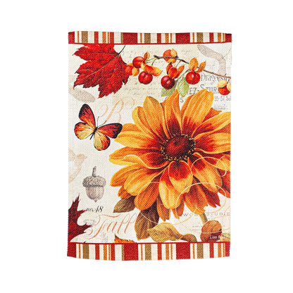 Fall In Love Garden Textured Suede Flag