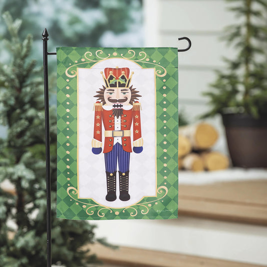 Trio Nutcracker Reversible Suede Garden Flag