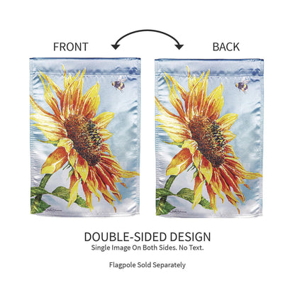 New Morning Sunflower Lustre Garden Flag