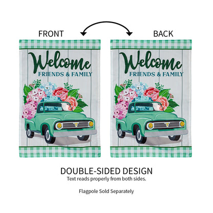 Spring Flower Delivery Garden Applique Flag