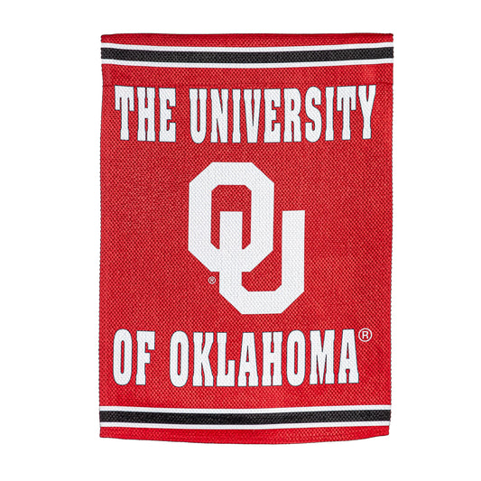 University of Oklahoma Embossed Suede House Flag