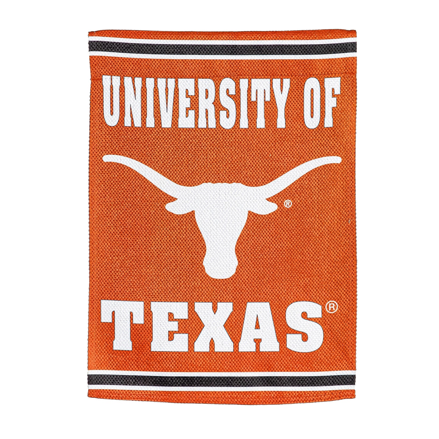 University of Texas Embossed Suede Flag House Size