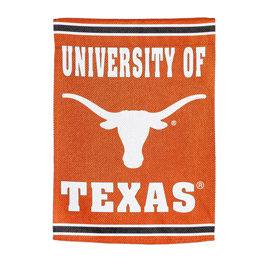 University of Texas Embossed Suede Flag House Size