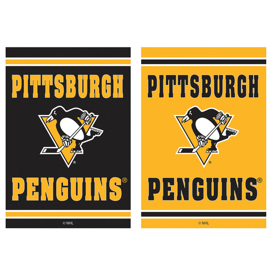 Pittsburgh Penguins Embossed Suede House Flag