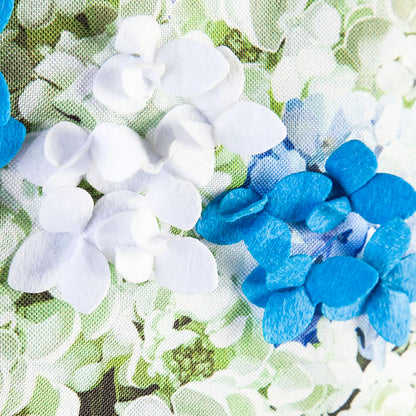 Hydrangea Mason Jars Garden Linen Flag