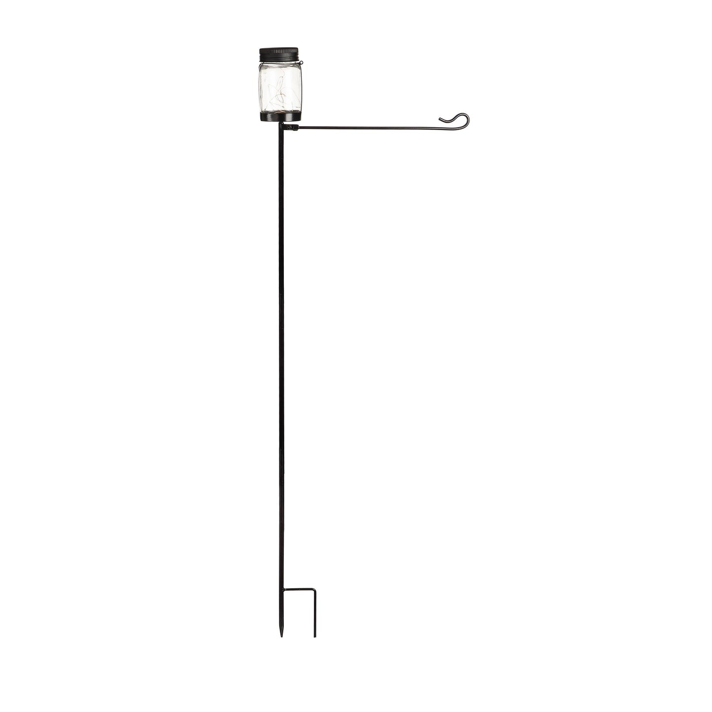 Mason Jar Solar Garden Flag Stand, KD