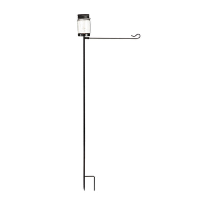 Mason Jar Solar Garden Flag Stand, KD