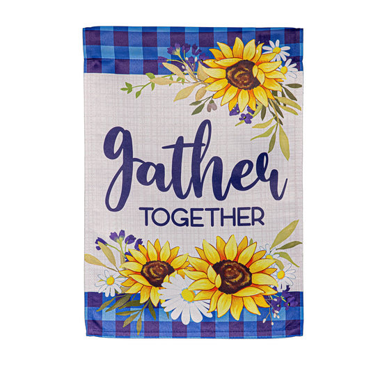 Gather Suede Garden Flag